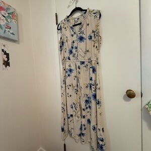 Liz Claiborne Blue Floral Maxi Dress